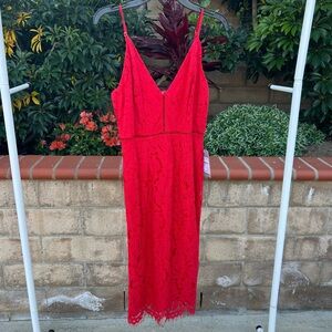 NWT ASTR the Label Lacey Red Dress